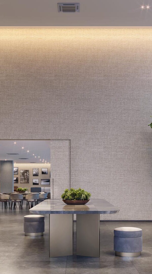 Bueno Brandão 257-Perspectiva ilustrada - Foyer
